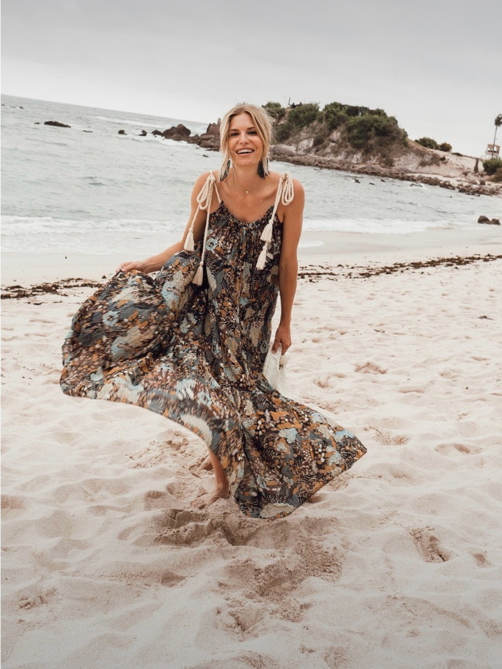 Ulla Johnson Multi-Print Tie-Shoulder Cari Coverup